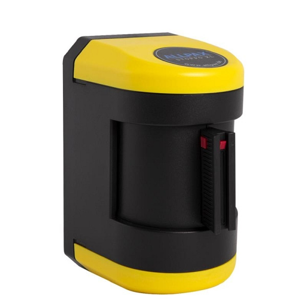 ALLPAX STOPPO XL Wandkassette mit Gurtband schwenkbar gelb schwarz 4,5 m, Kassette gelb schwarz, 10011736