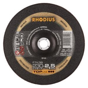 Rhodius TOPline FTK38 Freihandtrennscheibe, Durchmesser [mm]: 230, Stärke [mm]: 2, Bohrung [mm]: 22.23, VE: 25 Stück, 207443