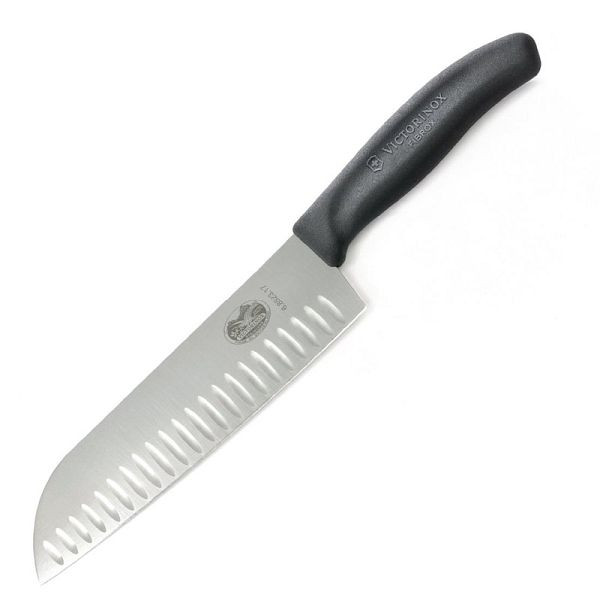 Victorinox Fibrox Santokumesser mit Kullen 17cm, D828