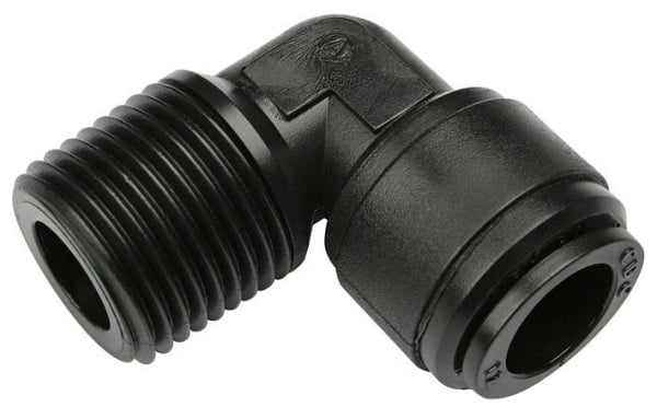 timmer B-WEk-6-1/8-KU-H2O, Winkeleinschraubverschraubung, konisch, für Wasser, Schlauch-Ø: 6 mm, Gewinde: 1/8'', VE: 10 Stück, 03080170