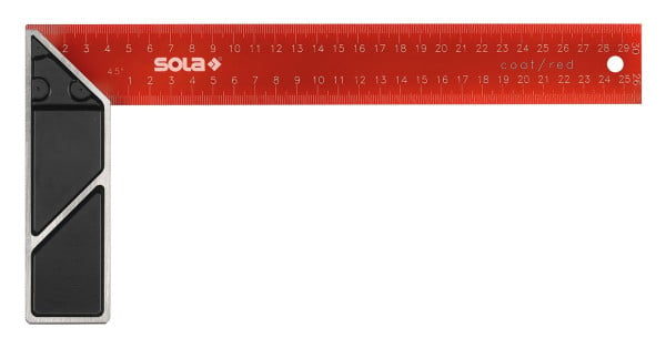 Sola Schreinerwinkel rot SRC 500 beschichtet, 500x170mm, VE: 6 Stück, 56014501