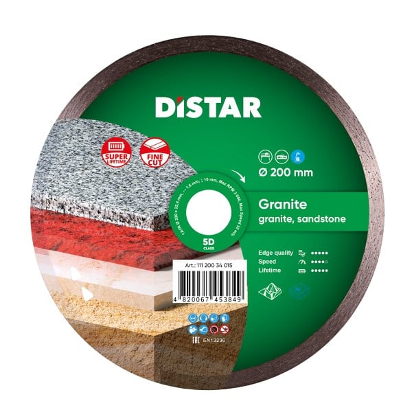 Distar Diamanttrennscheibe 1A1R 200 Granite, 11120034015