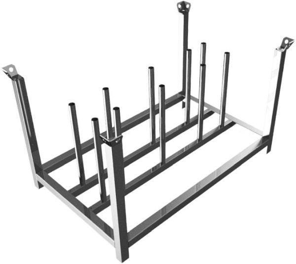 Schake Stapelpalette mit robusten Stapelecken, 50116-5