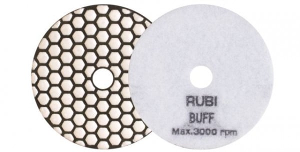 Rubi Diamantklingenpoliturpad, Trockenpolitur, Ø100 mm Buff, 62977