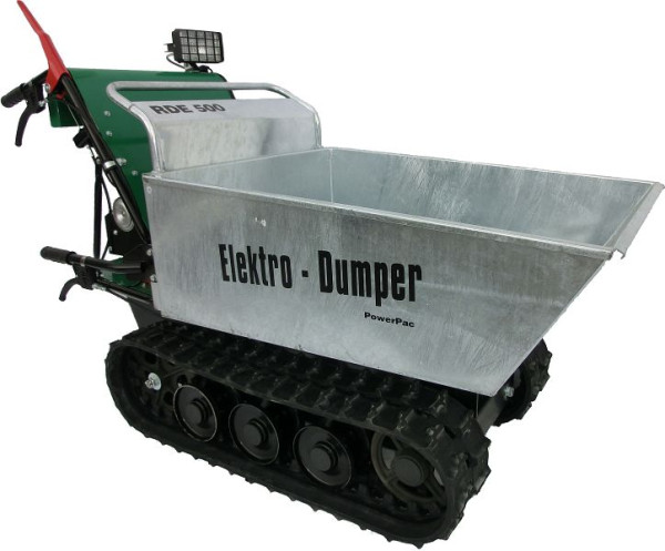 PowerPac Akku-Raupen-Dumper Schüttmulde silber, RDE500M