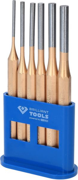 Brilliant Tools Splintentreiber / Durchtreiber-Satz, 6-teilig, BT085070