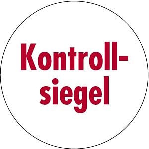 Moedel Kontrollsiegel, Dokumentenfolie, Ø 30 mm, VE: 500 Stück /Rolle, 55322