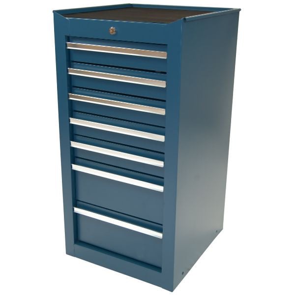 Metra Werkzeugschrank, schmal, 7 Schubladen, blau, 10204