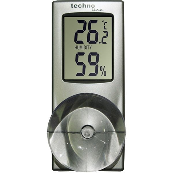 Technoline Fensterthermometer mit Saugnapf für Innen und Außen, WS 7025