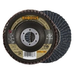 Rhodius PROline LSZ F1 Lamellenschleifscheibe, Durchmesser [mm]: 115, Bohrung [mm]: 22.23, VE: 10 Stück, 202642