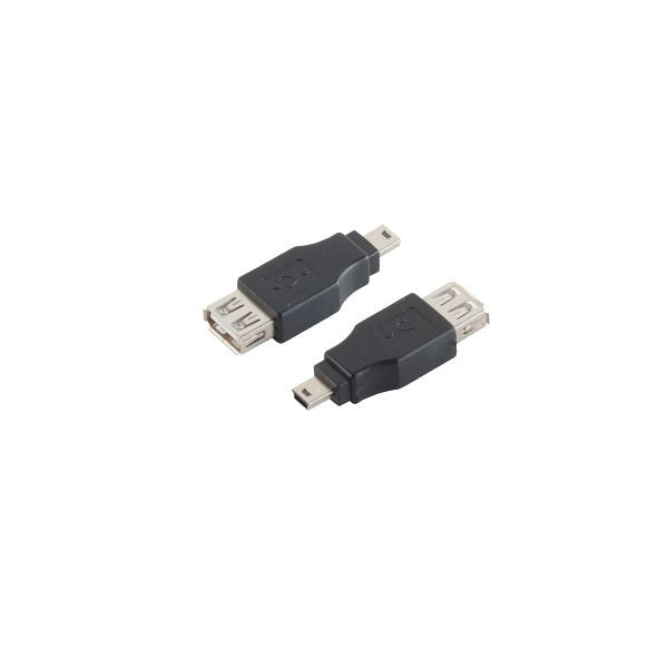 shiverpeaks BASIC-S, USB Adapter Typ A Kupplung auf Mini USB A 5P Stecker, BS77053