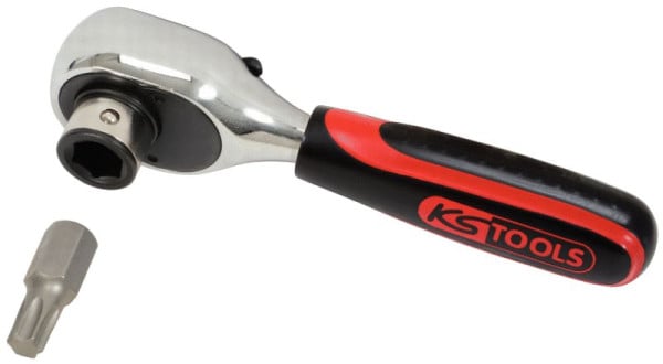 KS Tools 10mm Bit-Umschalt-Knarre, 120mm, 914.3893