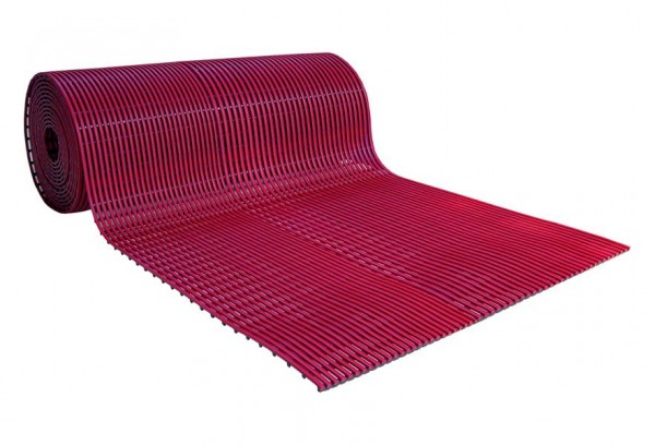 miltex Arbeitsplatzmatte, Heronrib 2000, 100 cm x max. 10 m, rot, 15461