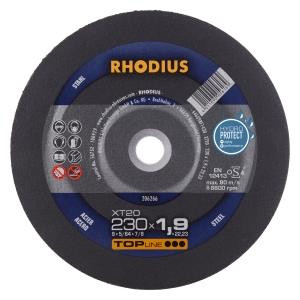 Rhodius TOPline XT20 Extradünne Trennscheibe, Durchmesser [mm]: 230, Stärke [mm]: 1.9, Bohrung [mm]: 22.23, VE: 25 Stück, 206266