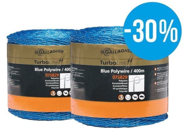 Gallagher Duopack TurboLine Litze Blau 2x400m, 079452