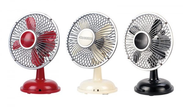 Sonnenkönig RETRO FAN - Tischventilator Farbe: weiß, 2.5 W, 15 x 19.5 x 13 cm, 10501207