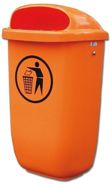 Garant Abfallbehälter 50 l, orange, 041135-1