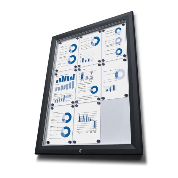 Showdown Displays Schaukasten Außen, Schwarz (9xA4), SCT9xA4PHC9005