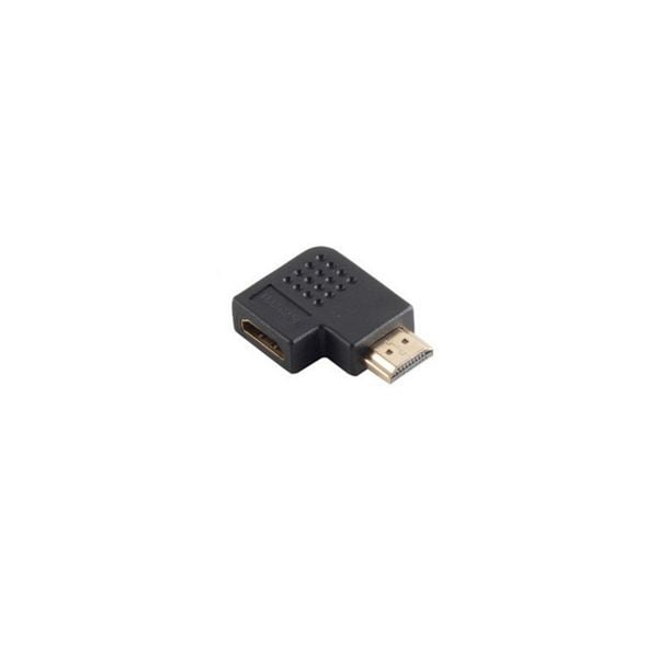 S-Conn Adapter, HDMI-Stecker auf HDMI-Kupplung, Winkelausführung 90° Version, vergoldete Kontakte, 4K2K kompatibel, 77412