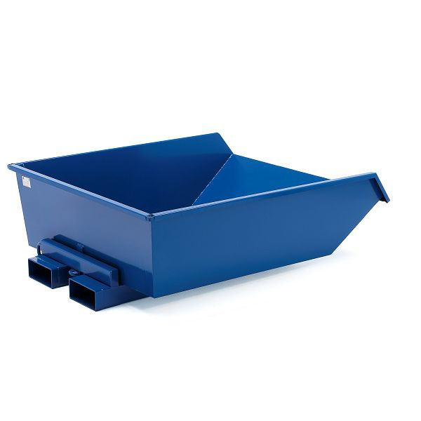 AJ Kippcontainer HEAP, niedrig, 750 Liter, blau, 305022