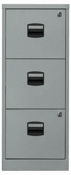 Bisley Hängeregistraturschrank PFA, 3 HR-Schubladen, silber, PFA3F355