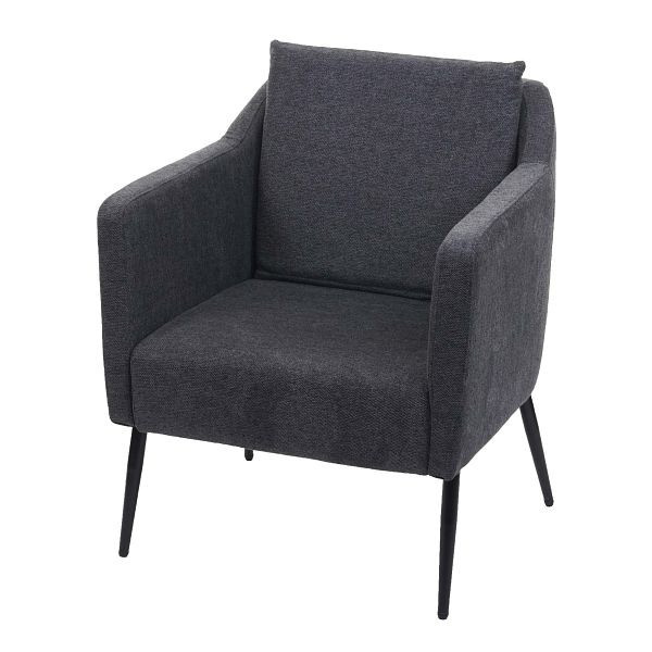 Mendler Lounge-Sessel HWC-H93a, Sessel Cocktailsessel Relaxsessel, Stoff/Textil dunkelgrau, 74710