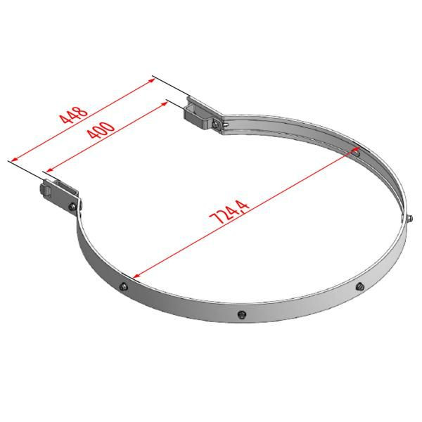 HYMER Rückenschutzring, Aluminium, 0051600, 4019502343481