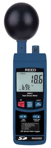 REED Hitzestress Messgerät mit Datenlogger, R6250SD