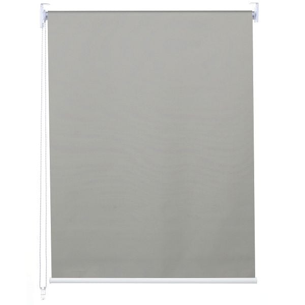 Mendler Rollo HWC-D52, Fensterrollo Seitenzugrollo Jalousie, 100x160cm Sonnenschutz Verdunkelung blickdicht, grau, 63341