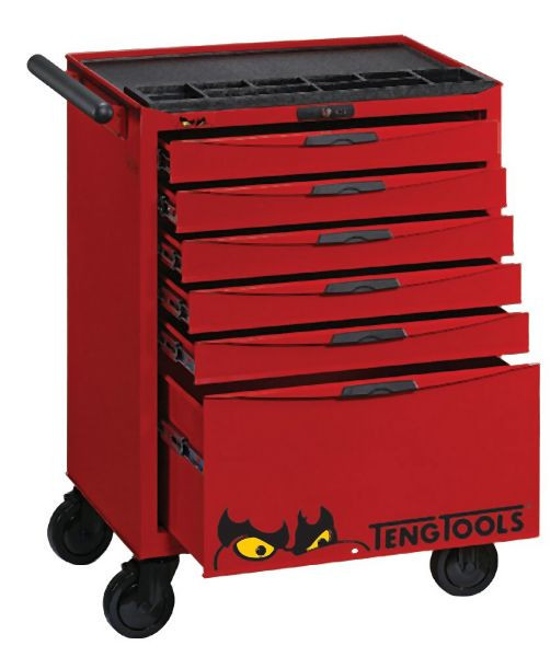 Teng Tools 26"-PRO-Schrank, 6 Schubladen, rot, TCW806N1