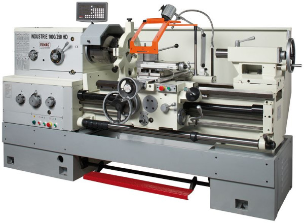 ELMAG Universal-Drehmaschine, Industrie 3000/250 HD, inklusive 3-Achs-Positionsanzeige 'SINO', 88179