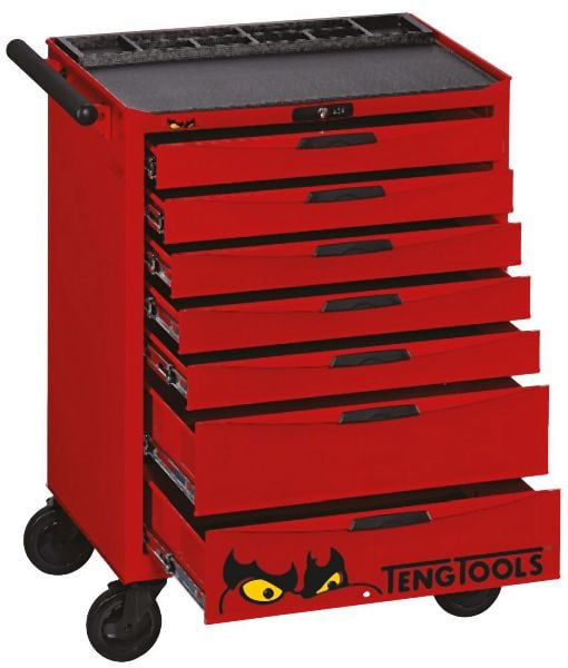 Teng Tools 26"-PRO-Schrank, 7 Schubladen, rot, TCW807N