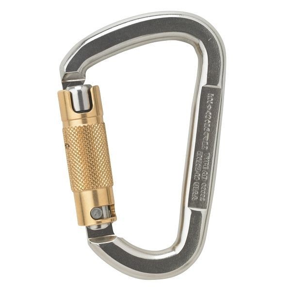 AustriAlpin Karabiner D ASYMM 2-Wege-Autolock Edelstahl 40 kN, VE: 40 Stück, TN35AK-I