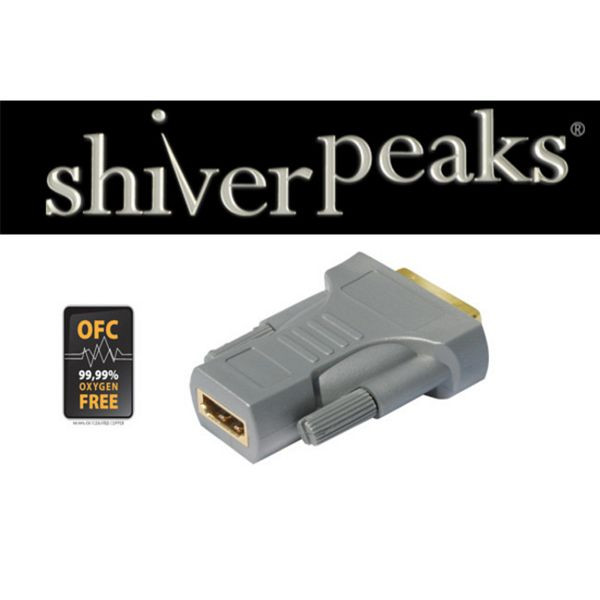 shiverpeaks PROFESSIONAL Adapter, HDMI Kupplung auf DVI-D (24+1) Stecker, vergoldet Kontakte, 77401-SPP