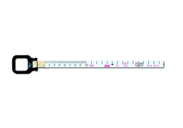 BMI Hochgeätztes Bandmaß, rostfrei, 509044100CM