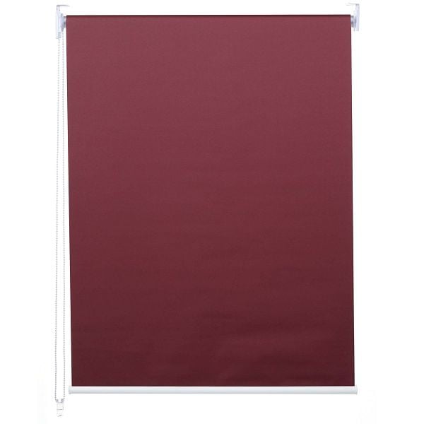 Mendler Rollo HWC-D52, Fensterrollo Seitenzugrollo Jalousie, 60x160cm Sonnenschutz Verdunkelung blickdicht, bordeaux, 63277