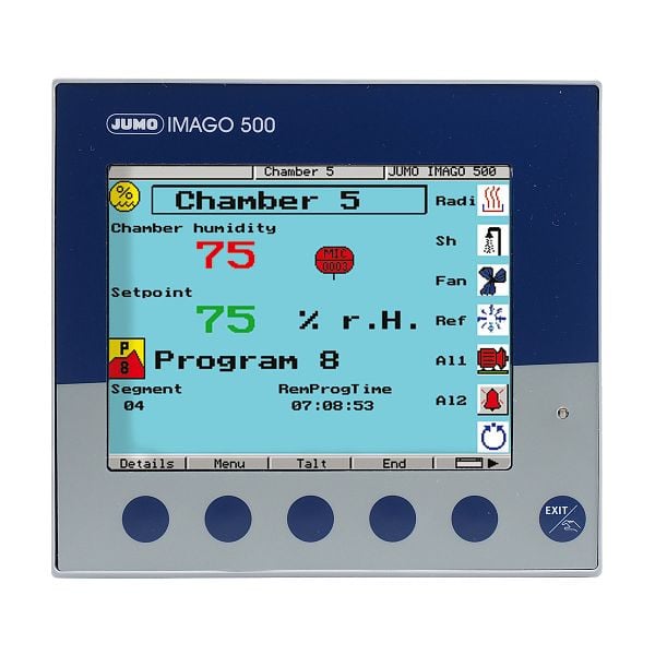 JUMO 2-Kanal Prozess- und Programmregler, Schalttafeleinbau, AC 110 bis 240 V, 00394875