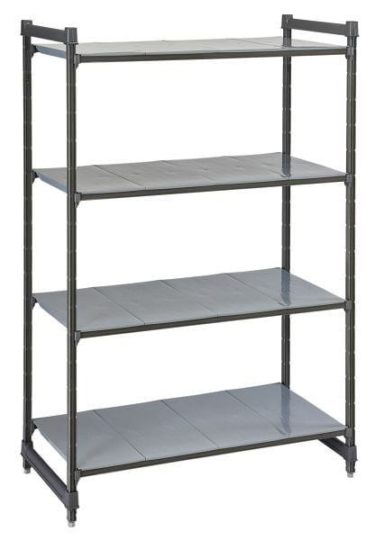 Cambro Camshelving® Basics Grundeinheit 4S 18X30X64 Matt-Graphit, CBU183064S4580