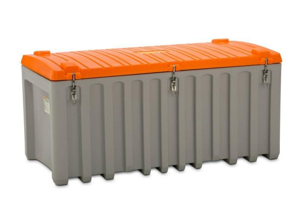 Cemo PE-Sammelbox 750 l, grau/orange, 10336, 4052886328422