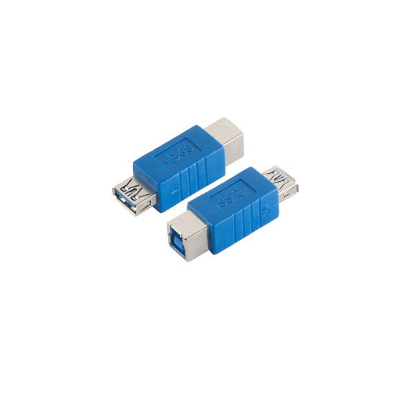 S-Conn USB Adapter 3.0 Typ A Kupplung auf Typ B Kupplung, blau, 77044-3