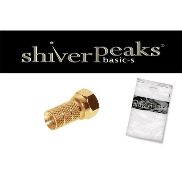 shiverpeaks BASIC-S, F-Stecker 5,2, vergoldet, mit großer Mutter, BS85004-AG