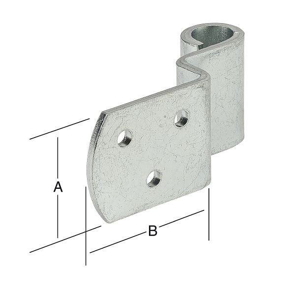 Vormann L-Flechtzaunband 30 x 38 x 10 mm, verzinkt, VE: 10 Stück, 075001000