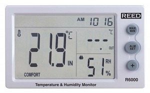 REED Temperatur- und Luftfeuchtigkeitsmessgerät, R6000