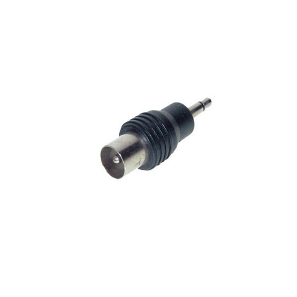 S-Conn Adapter, Klinkenstecker Mono 3,5mm auf Koaxstecker, 57101-