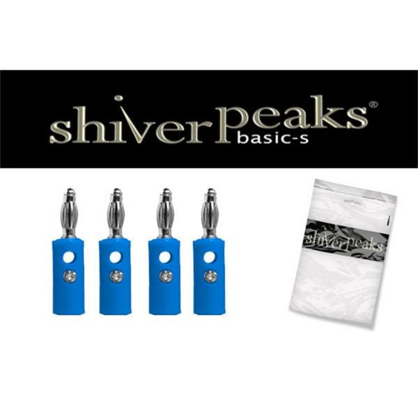 shiverpeaks BASIC-S, Bananenstecker, VE: 4 Stück, blau, BS56200-4B