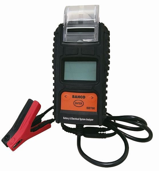 Bahco Digitaler Batterietester 6+12V mit Druckfunktion, BBT80