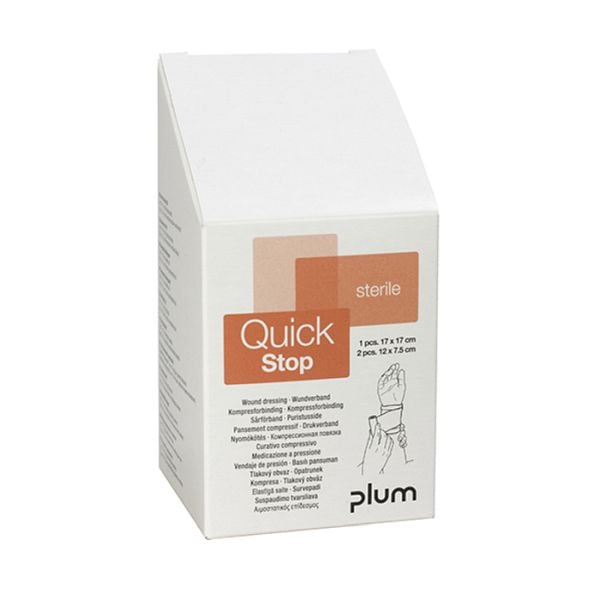 Stein HGS Wundverband -PLUM QuickStop-, 3 Kompressen, pc5152