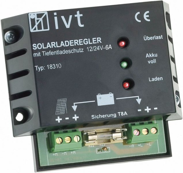 IVT Solar-Laderegler 12 V/24 V, 6 A, 200032