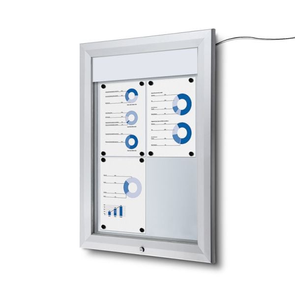 Showdown Displays Schaukasten Außen LED (4xA4), SCT4xA4PHLED