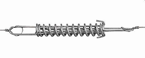 Gallagher Stahlspannfeder für 2,5mm/2,65mm Draht/EquiFence, 036257